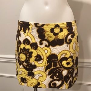 Milly of New York retro print mini skirt
